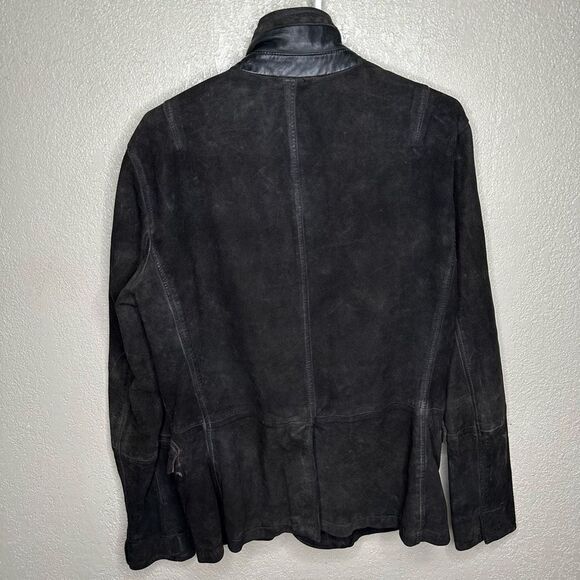 Allsaints Keats Leather Jacket Size Medium - Picture 4 of 6